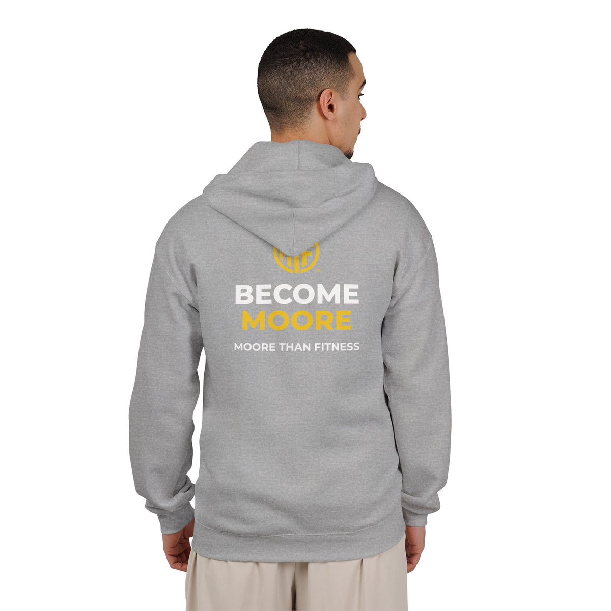 Become Moore Zip Hoodie — "Become Moore" Fitness Full-Zip Hooded Sweatshirt