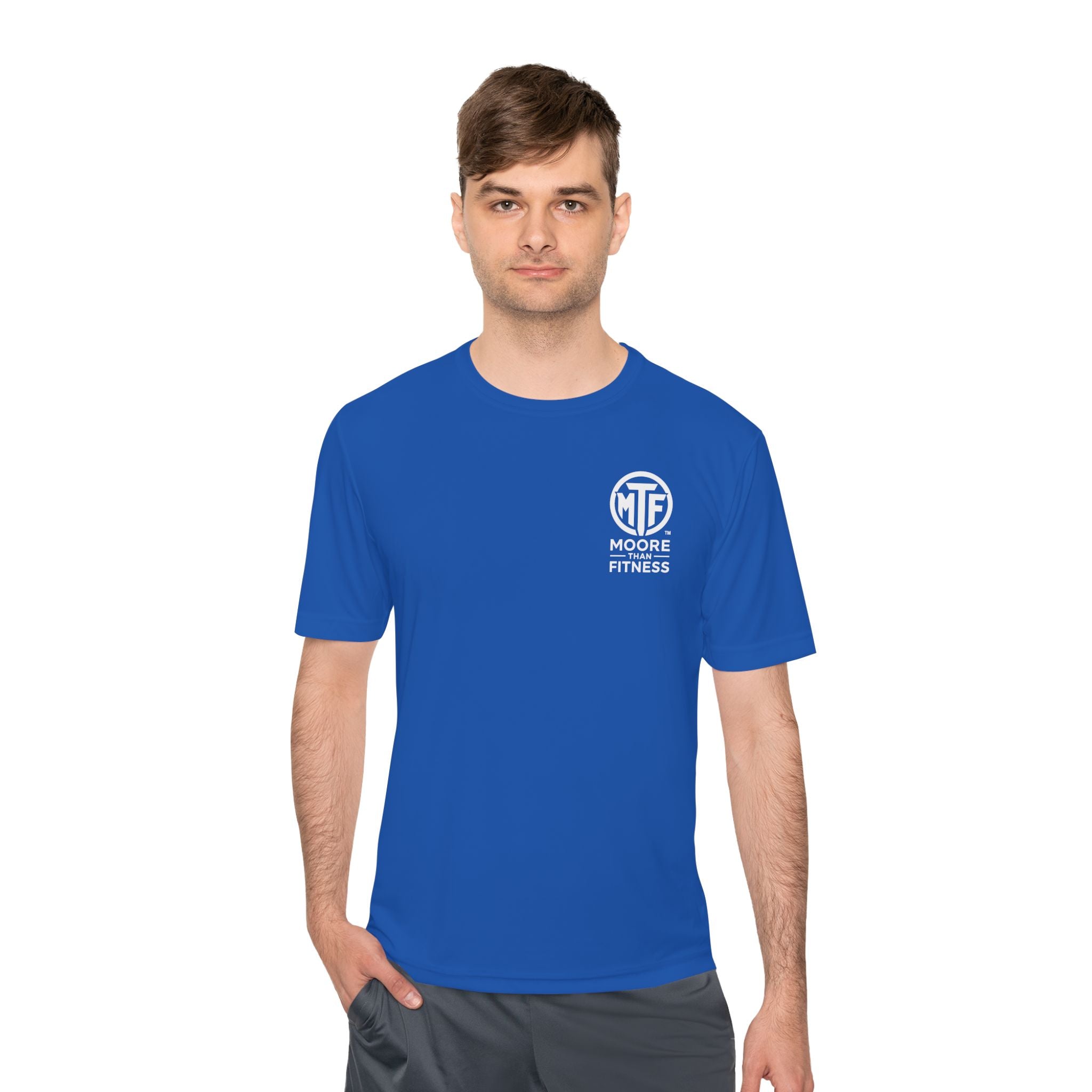 Moore Fitness 'Helping People Become More' Moisture-Wicking Tee