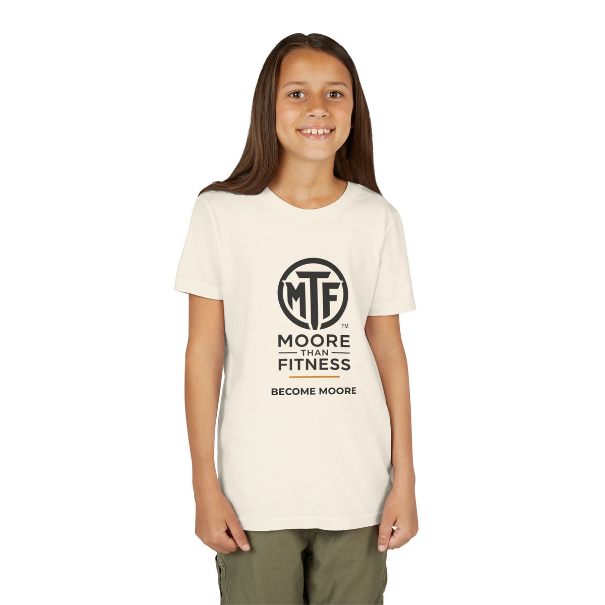Youth Tee — Moore Than Fitness 'Become Moore' Logo Tee (Move With Purpose)