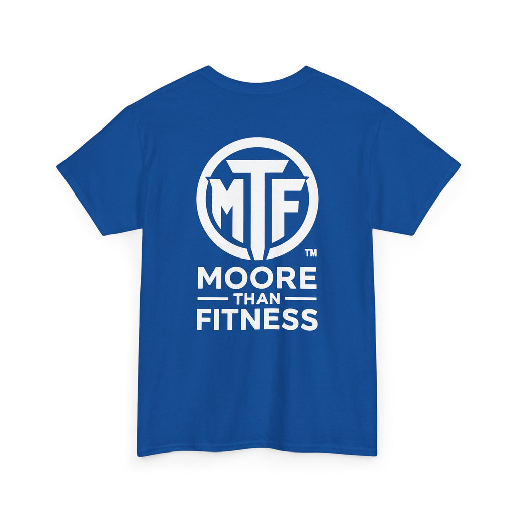 Moore Than Fitness Logo T‑Shirt — Gym Tee with MTF Emblem