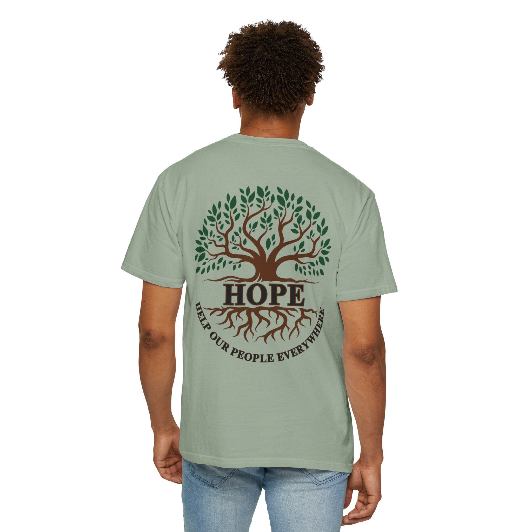 Hope Tree T-Shirt — "Help Our People Everywhere" Comfort Tee