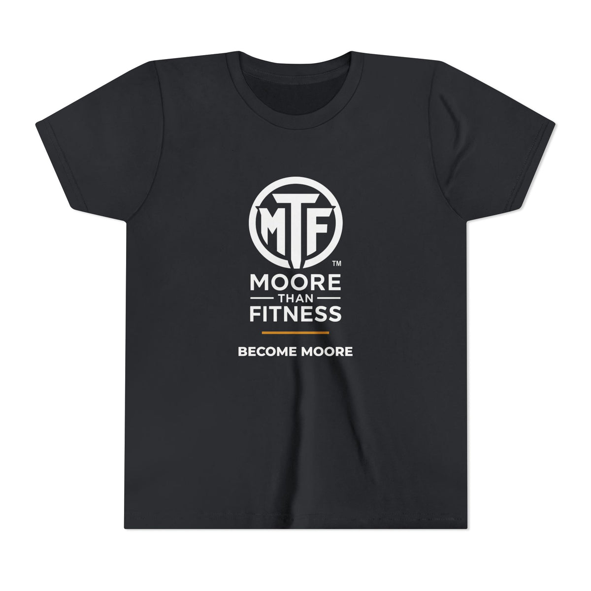 Youth Tee — Moore Than Fitness 'Become Moore' Logo Tee (Move With Purpose)