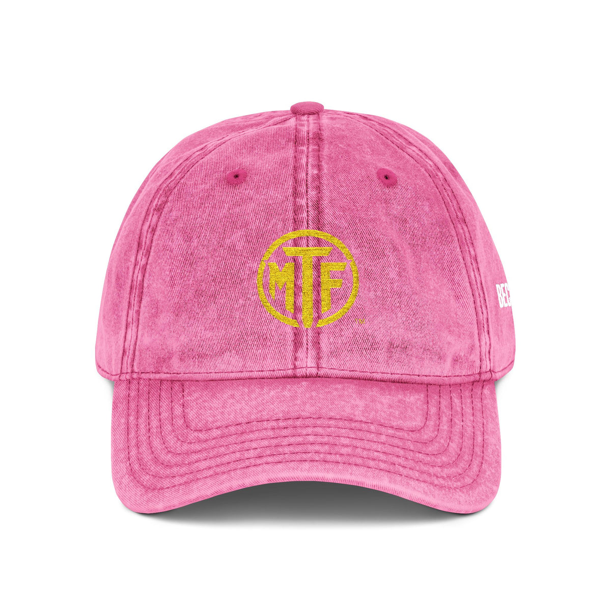 Vintage Embroidered Cap — Distressed Monogram Dad Hat