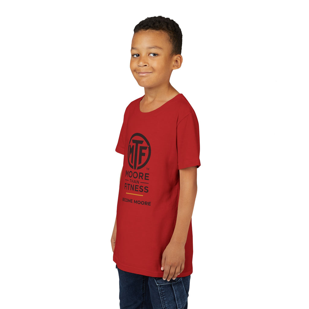 Youth Tee — Moore Than Fitness 'Become Moore' Logo Tee (Move With Purpose)