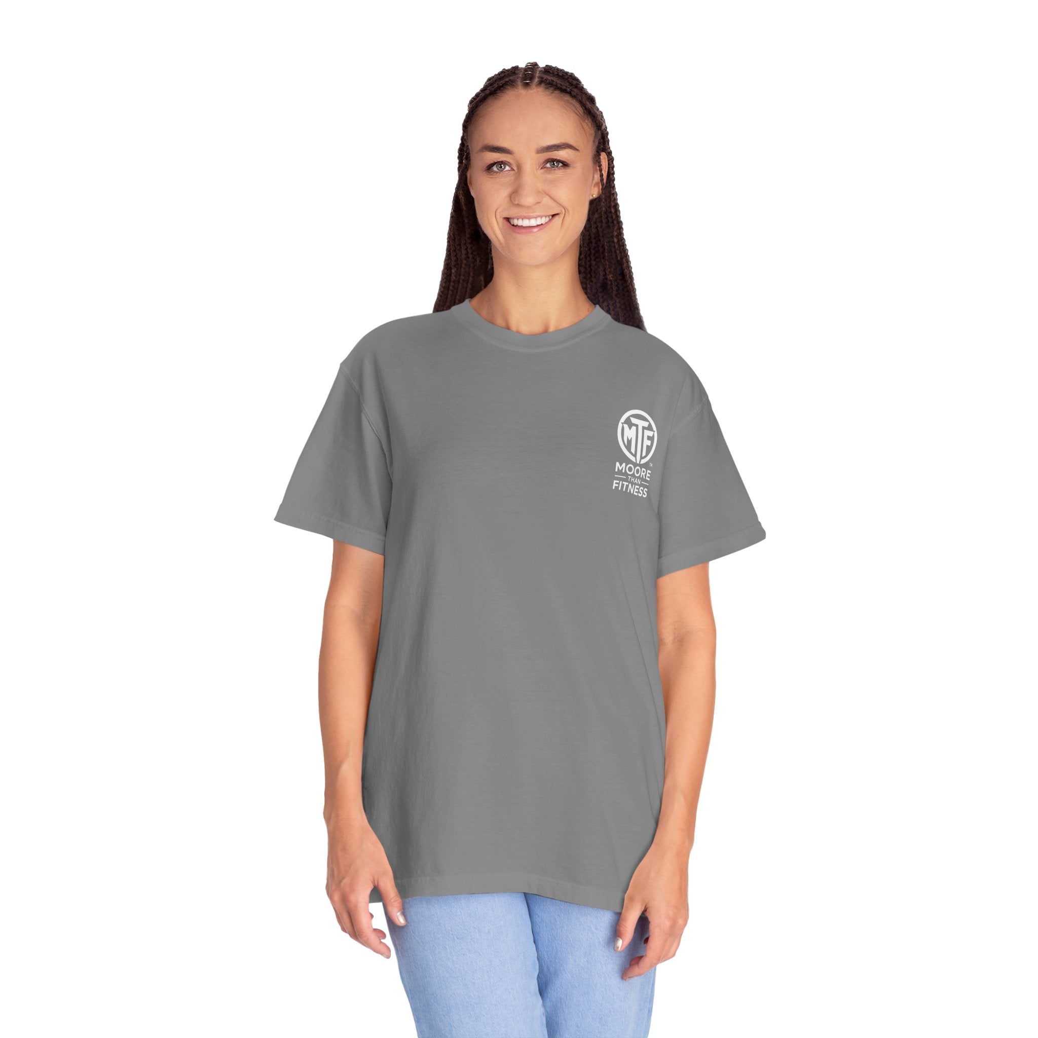 Discipline Builds Strength Purpose Builds Legacy T-Shirt — Moore Fitness Motivational Tee