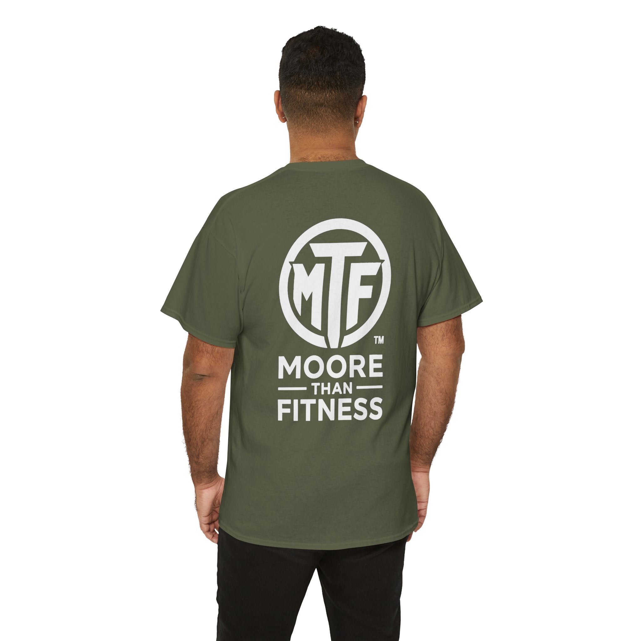 Moore Than Fitness Logo T‑Shirt — Gym Tee with MTF Emblem