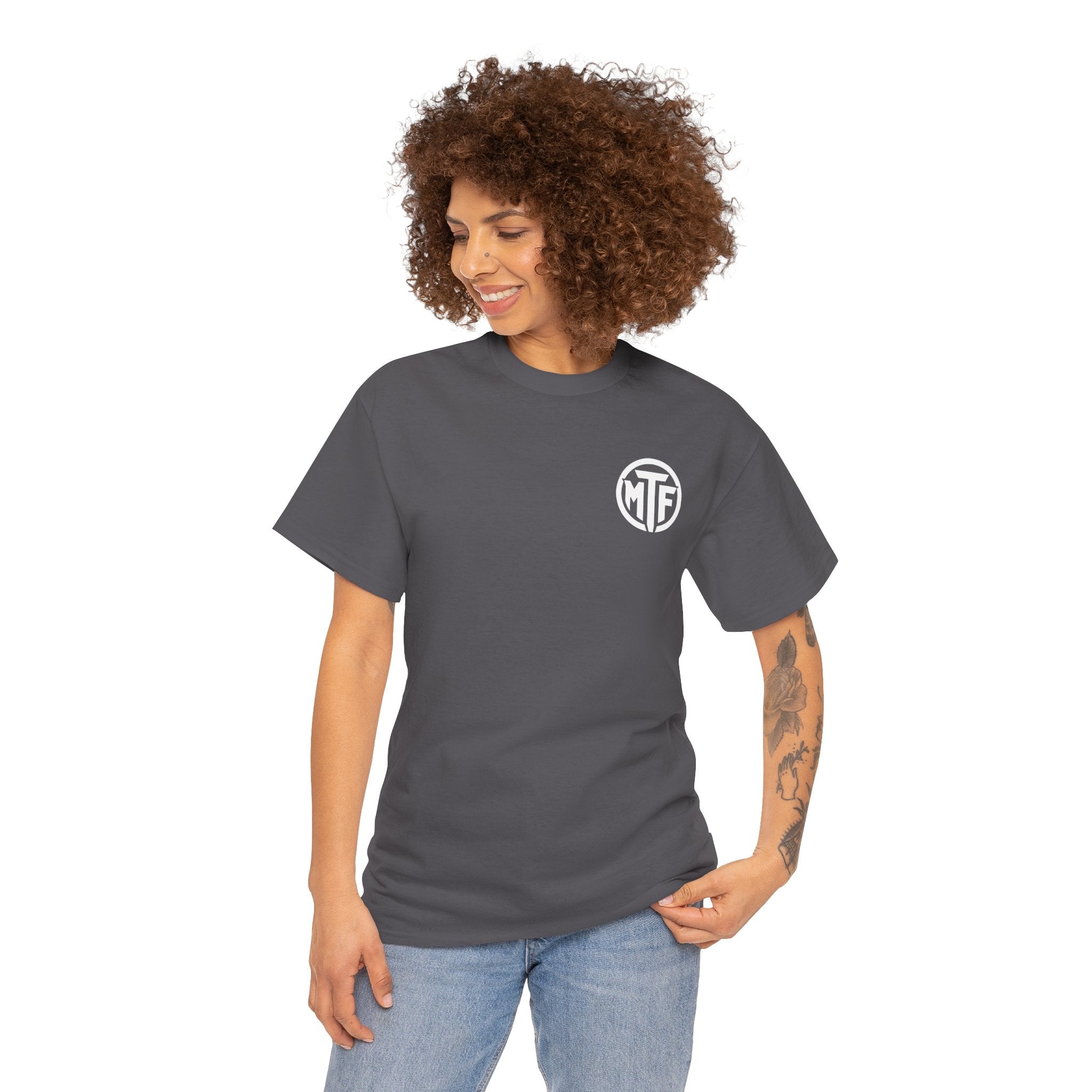 Moore Than Fitness Logo T‑Shirt — Gym Tee with MTF Emblem