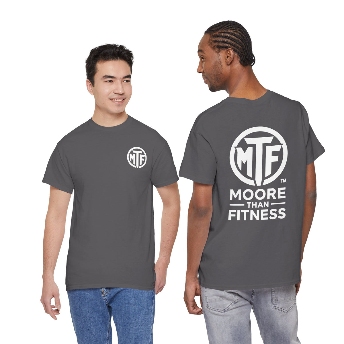 Moore Than Fitness Logo T‑Shirt — Gym Tee with MTF Emblem