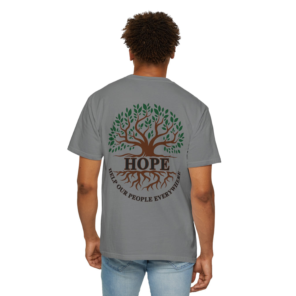 Hope Tree T-Shirt — "Help Our People Everywhere" Comfort Tee