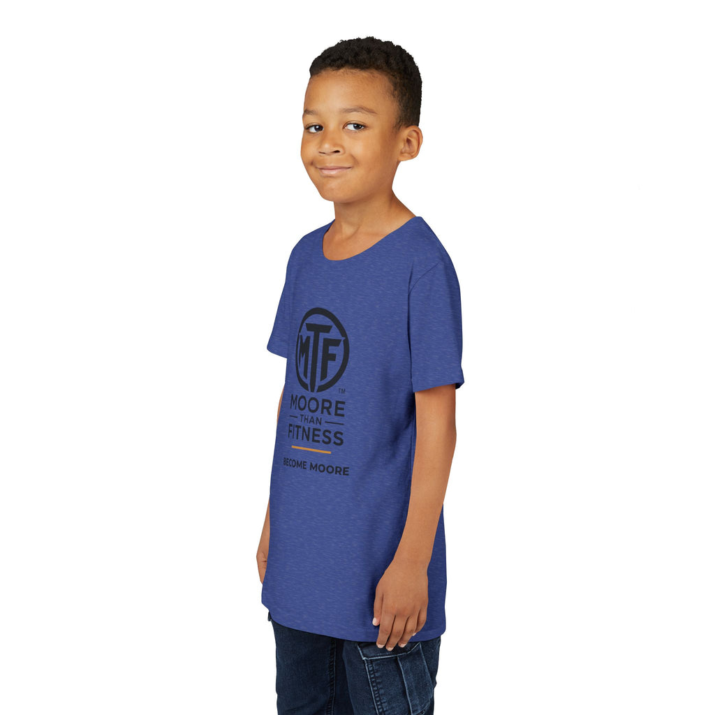 Youth Tee — Moore Than Fitness 'Become Moore' Logo Tee (Move With Purpose)