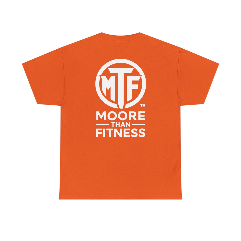 Moore Than Fitness Logo T‑Shirt — Gym Tee with MTF Emblem
