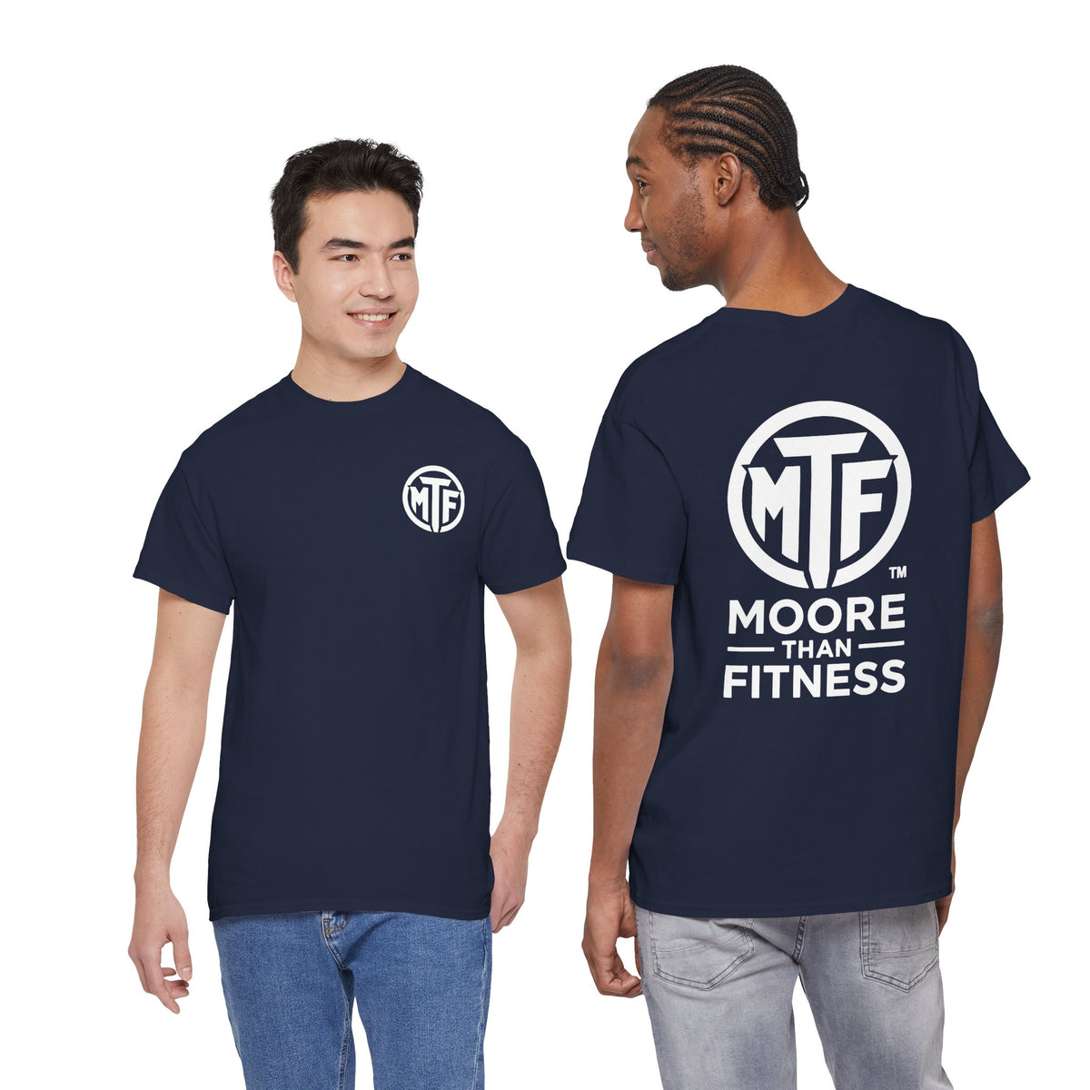 Moore Than Fitness Logo T‑Shirt — Gym Tee with MTF Emblem
