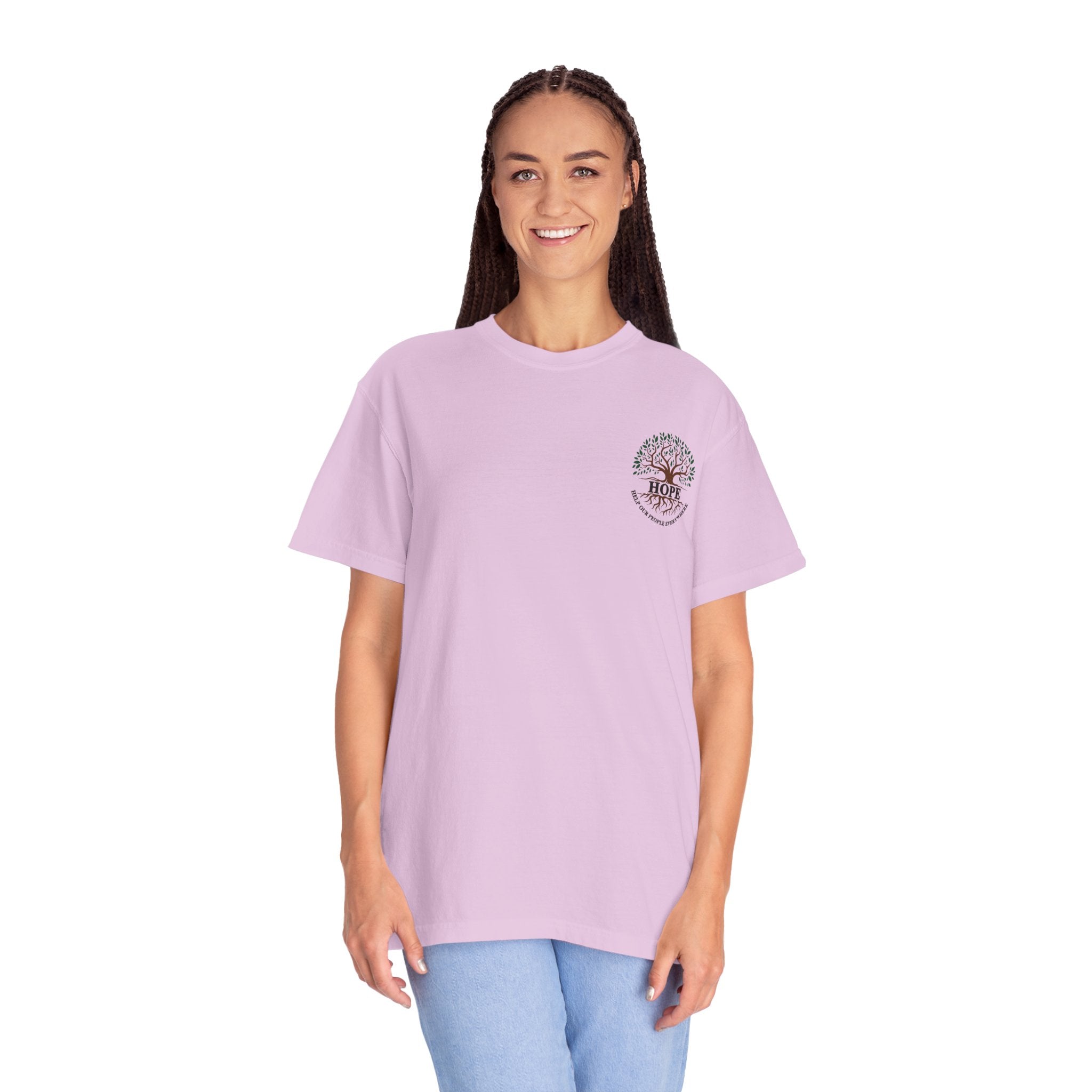 Hope Tree T-Shirt — "Help Our People Everywhere" Comfort Tee
