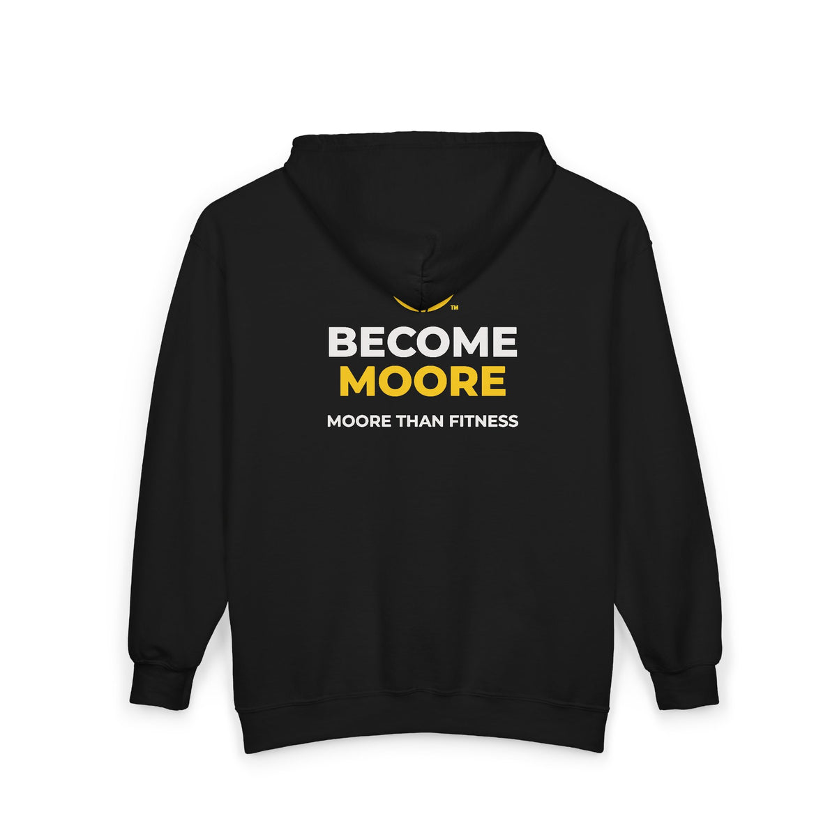 Become Moore Zip Hoodie — "Become Moore" Fitness Full-Zip Hooded Sweatshirt