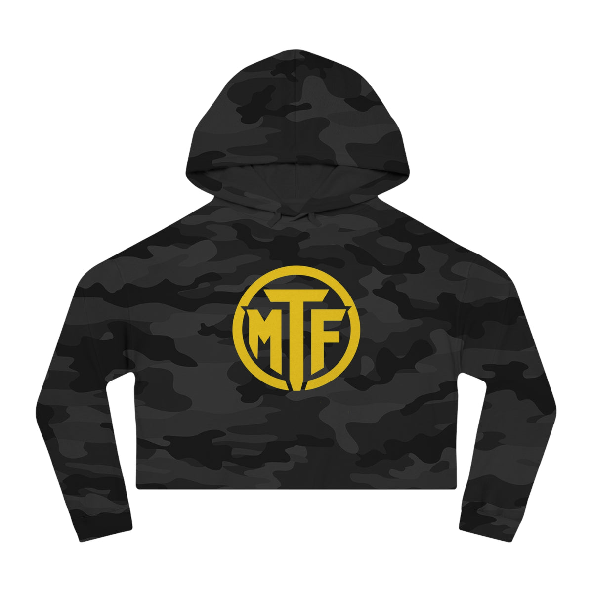 Moore Fitness Cropped Hoodie — "Protect Your Peace, Pursue Your Progress" Women's Athletic Hoodie