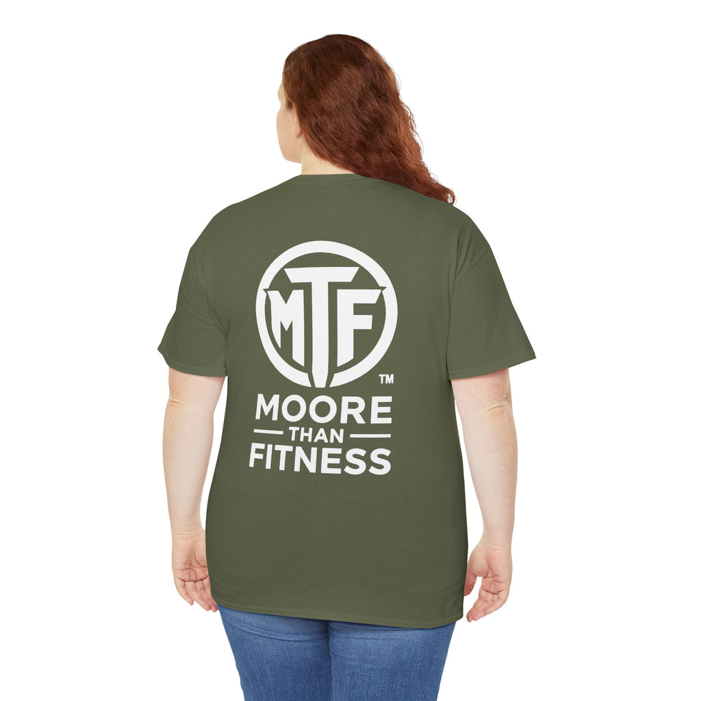 Moore Than Fitness Logo T‑Shirt — Gym Tee with MTF Emblem
