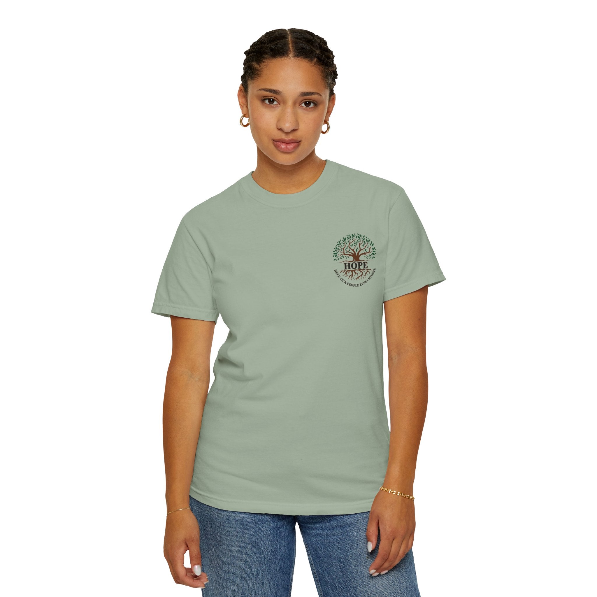Hope Tree T-Shirt — "Help Our People Everywhere" Comfort Tee