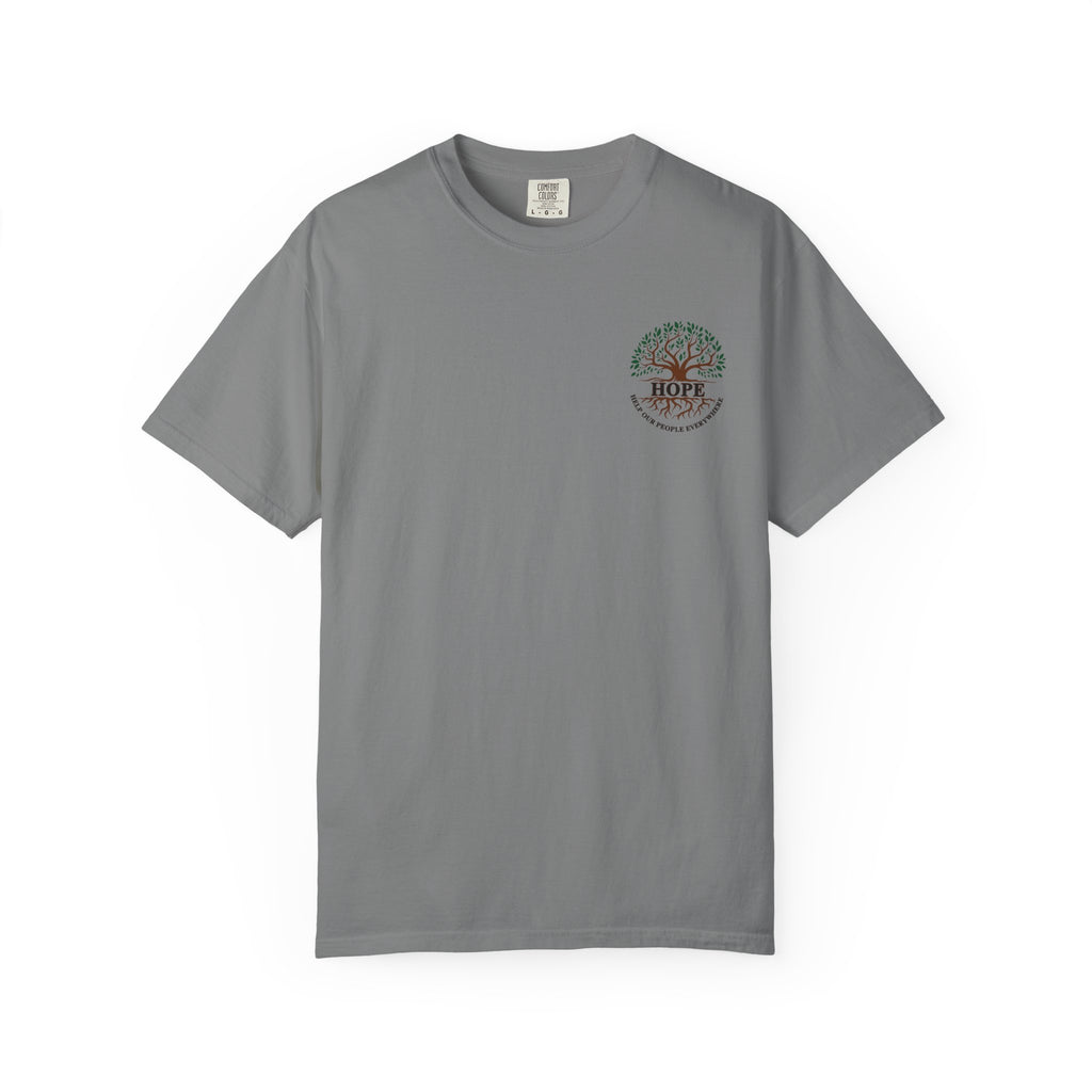 Hope Tree T-Shirt — "Help Our People Everywhere" Comfort Tee