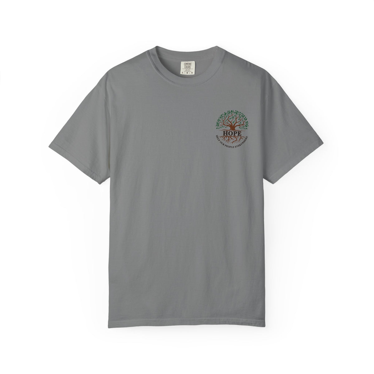 Hope Tree T-Shirt — "Help Our People Everywhere" Comfort Tee