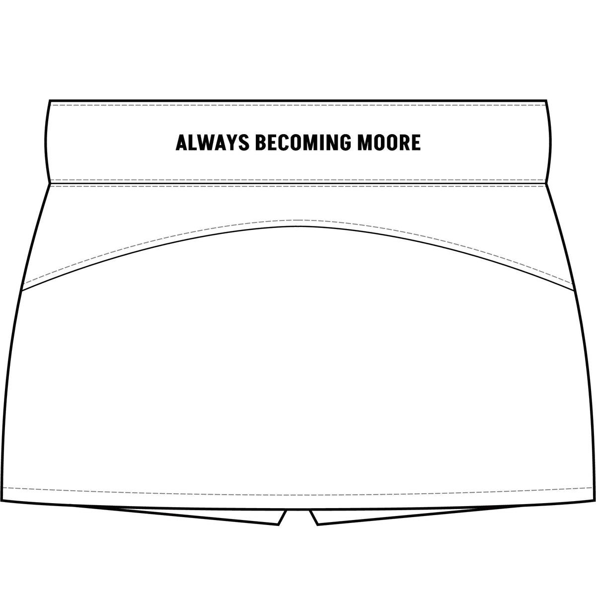 Women's Repeat Skort – Athletic Tennis Skirt with "Always Becoming Moore" Waistband