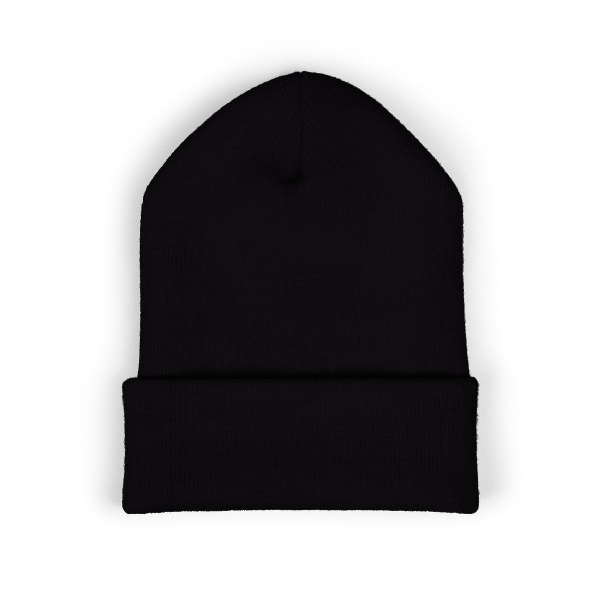 Embroidered Monogram Cuffed Beanie — Classic Knit Winter Hat