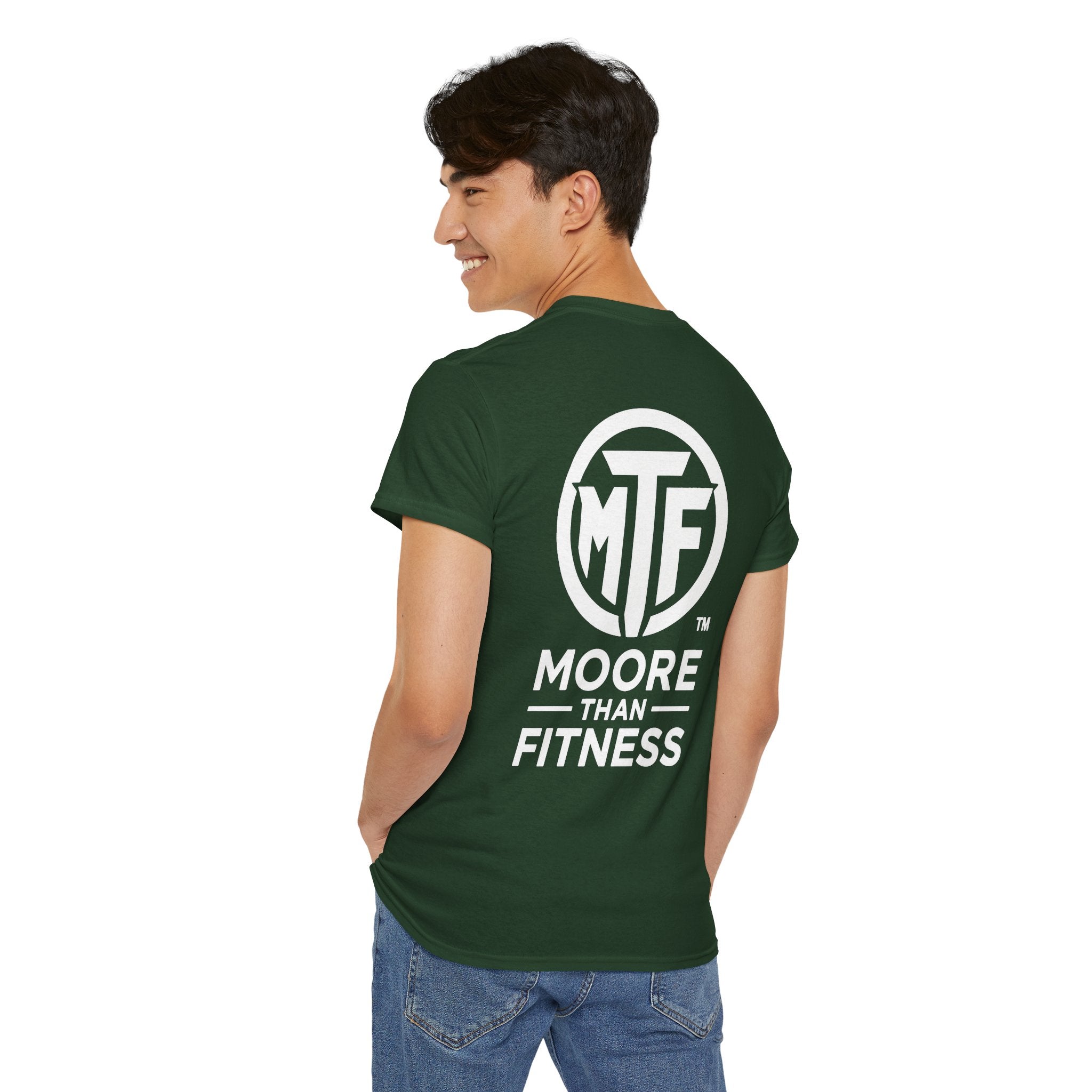 Moore Than Fitness Logo T‑Shirt — Gym Tee with MTF Emblem