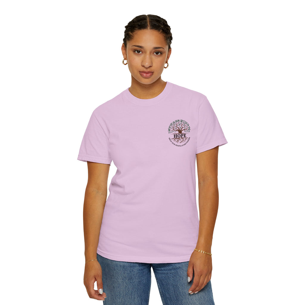 Hope Tree T-Shirt — "Help Our People Everywhere" Comfort Tee