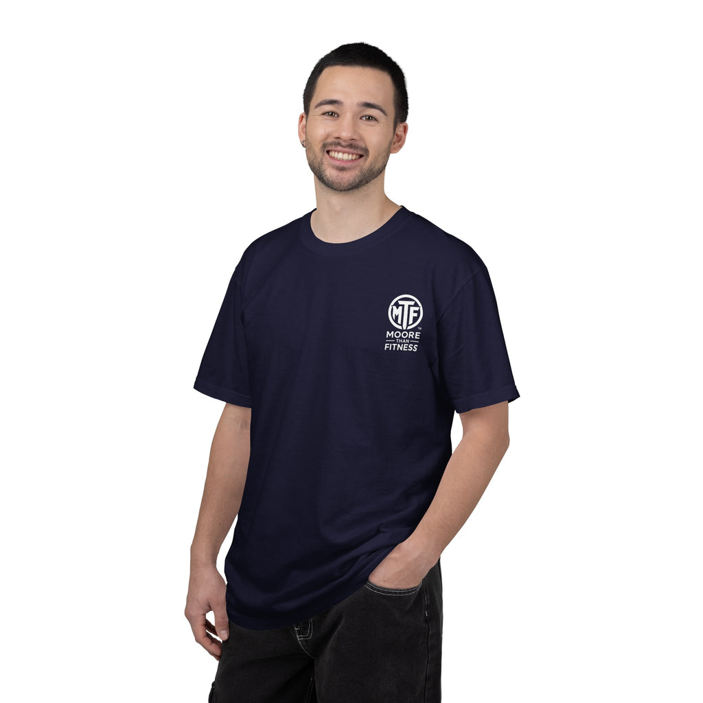 Discipline Builds Strength Purpose Builds Legacy T-Shirt — Moore Fitness Motivational Tee