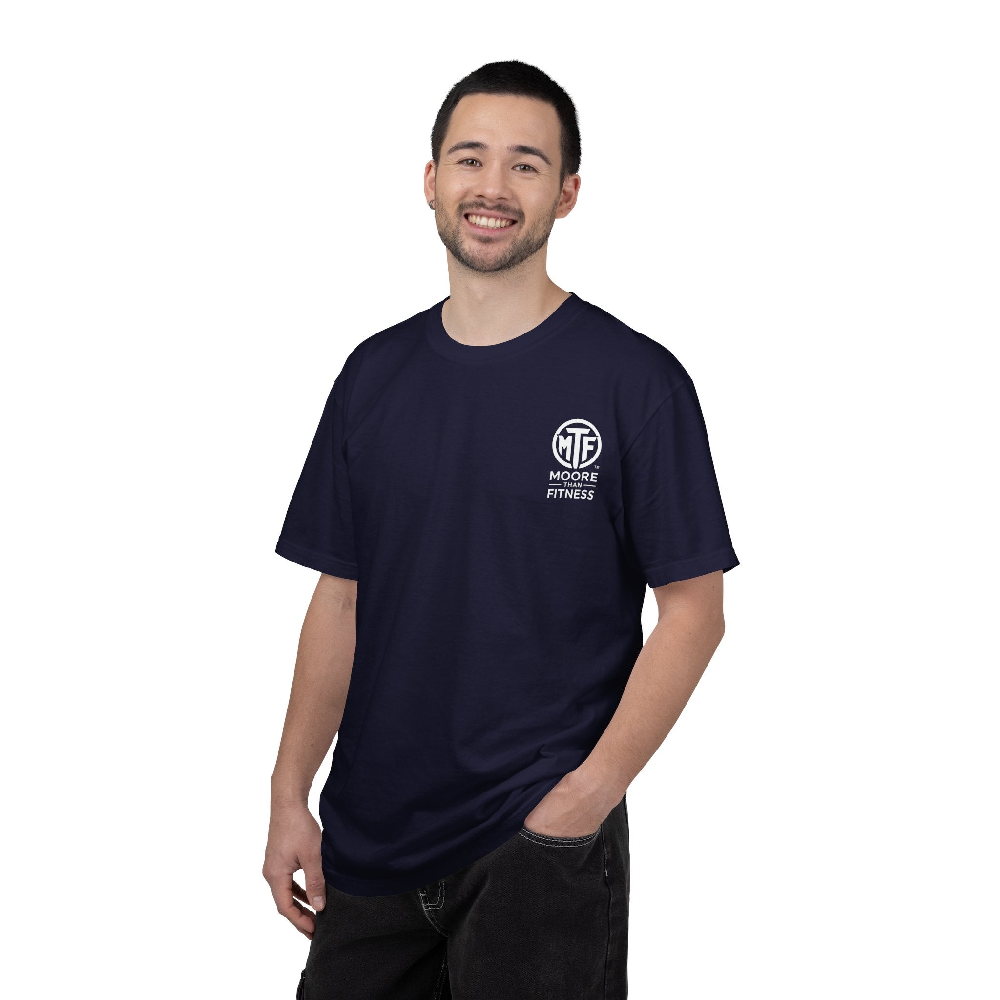 Discipline Builds Strength Purpose Builds Legacy T-Shirt — Moore Fitness Motivational Tee