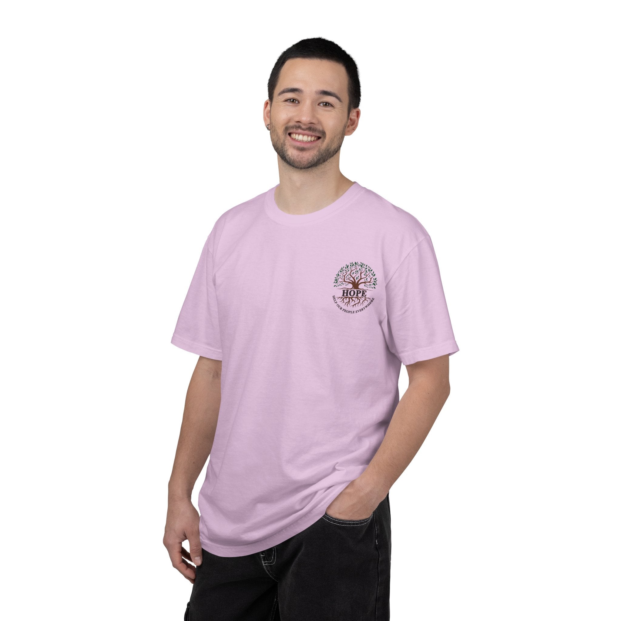 Hope Tree T-Shirt — "Help Our People Everywhere" Comfort Tee