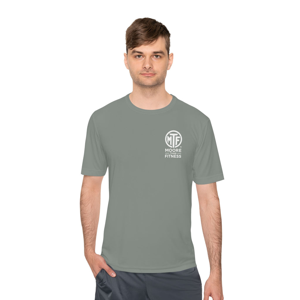 Moore Fitness 'Helping People Become More' Moisture-Wicking Tee