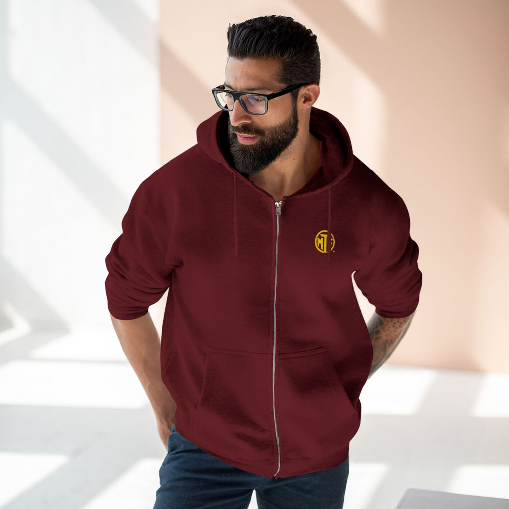 Move With Purpose Zip Hoodie — Moore Than Fitness Logo Fitness Hoodie