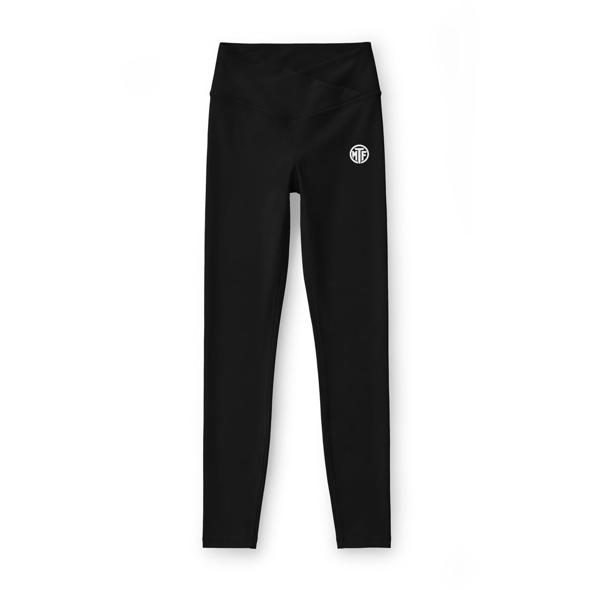 Women's Luxe Leggings — Minimal White Sunburst Logo High-Waist Activewear