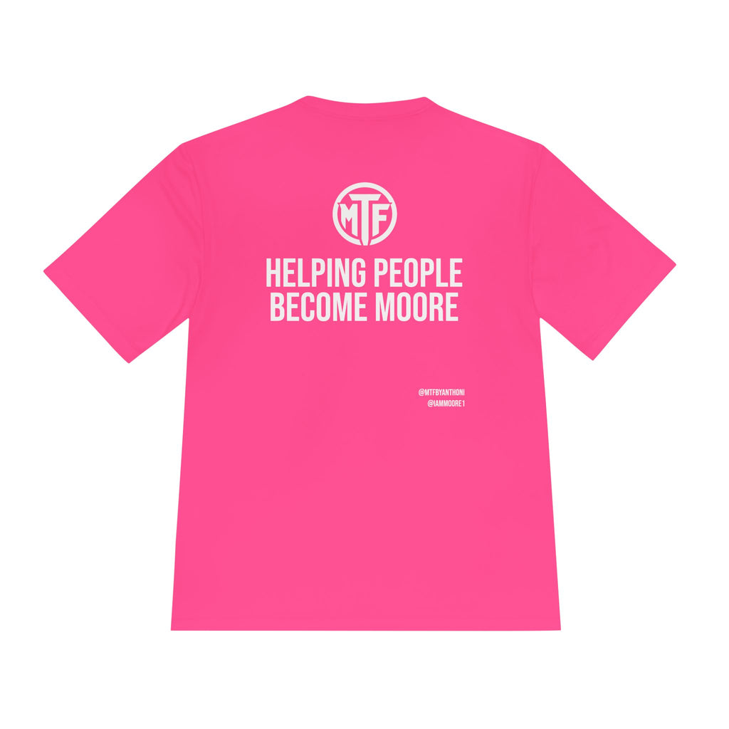 Moore Fitness 'Helping People Become More' Moisture-Wicking Tee