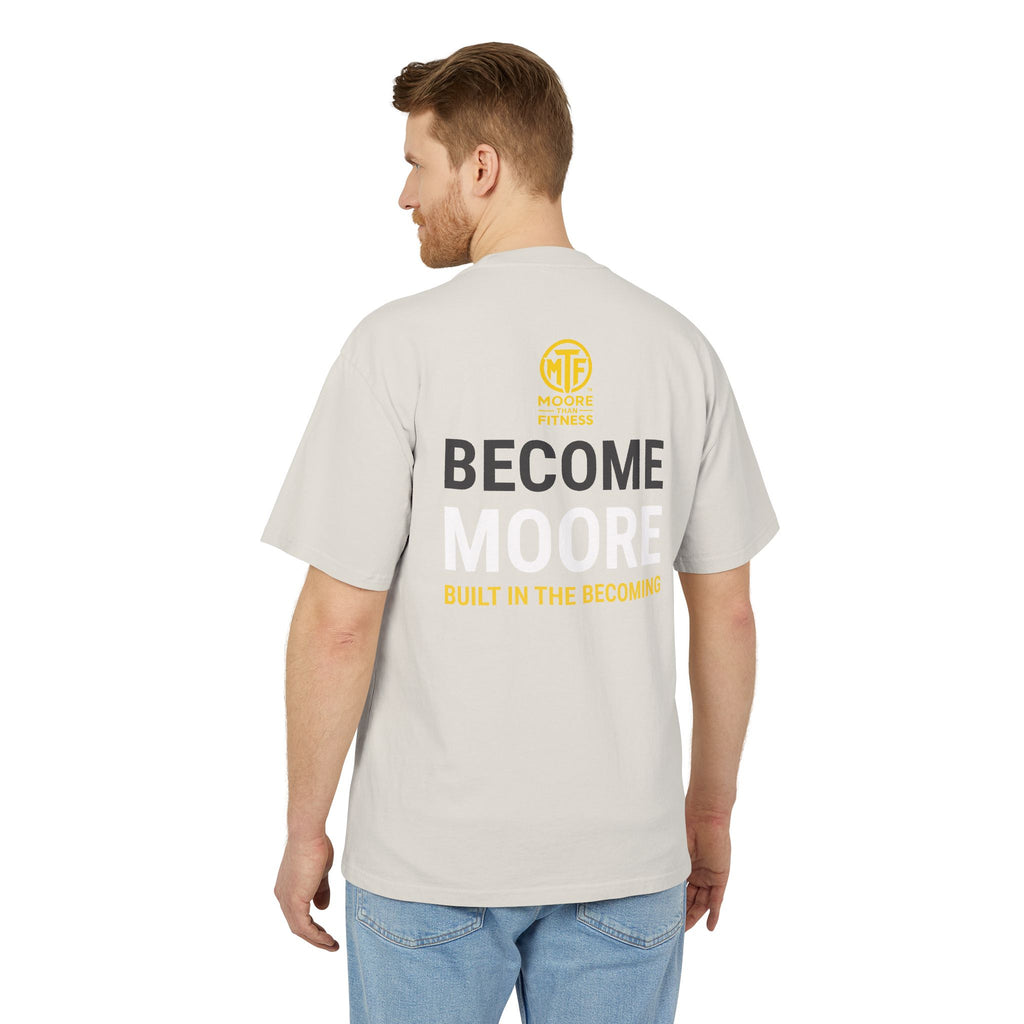 Become Moore Tee — 'Become Moore: Built in the Becoming' Motivational Crewneck