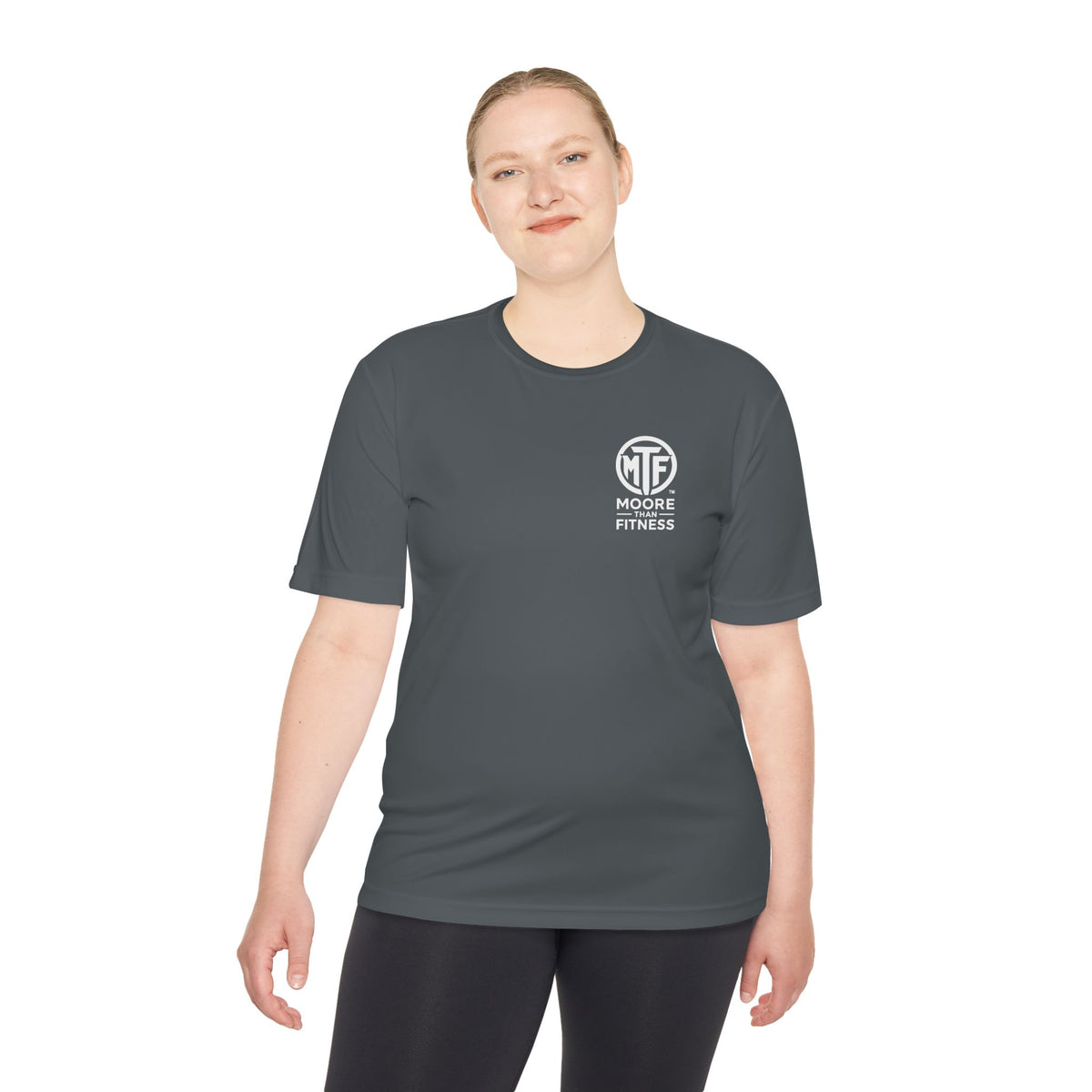 Moore Fitness 'Helping People Become More' Moisture-Wicking Tee