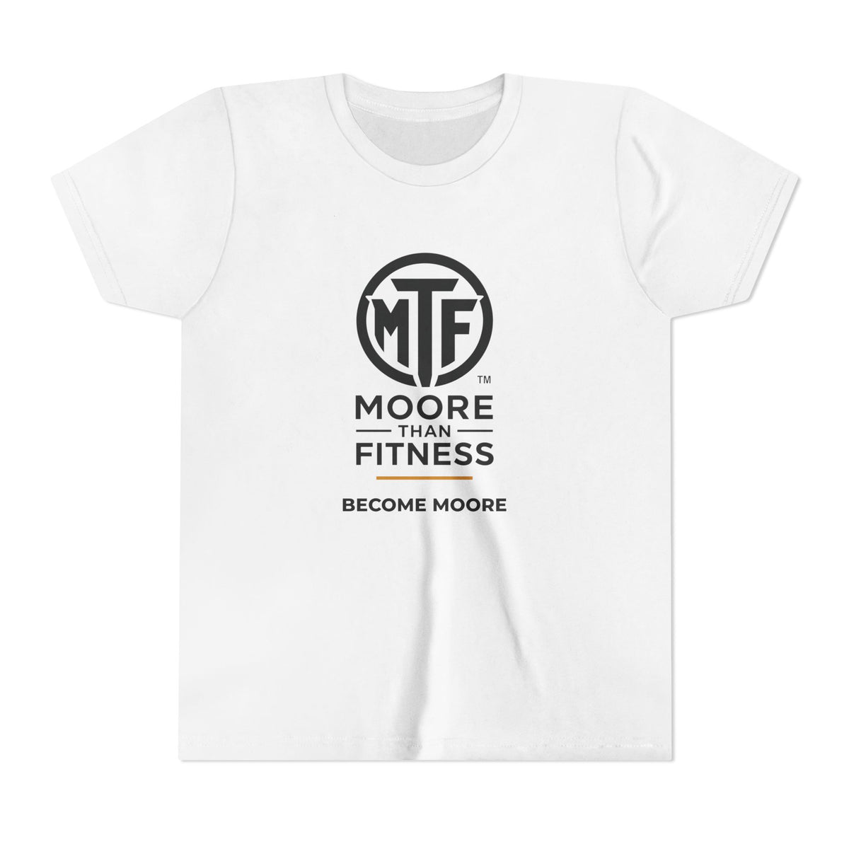 Youth Tee — Moore Than Fitness 'Become Moore' Logo Tee (Move With Purpose)