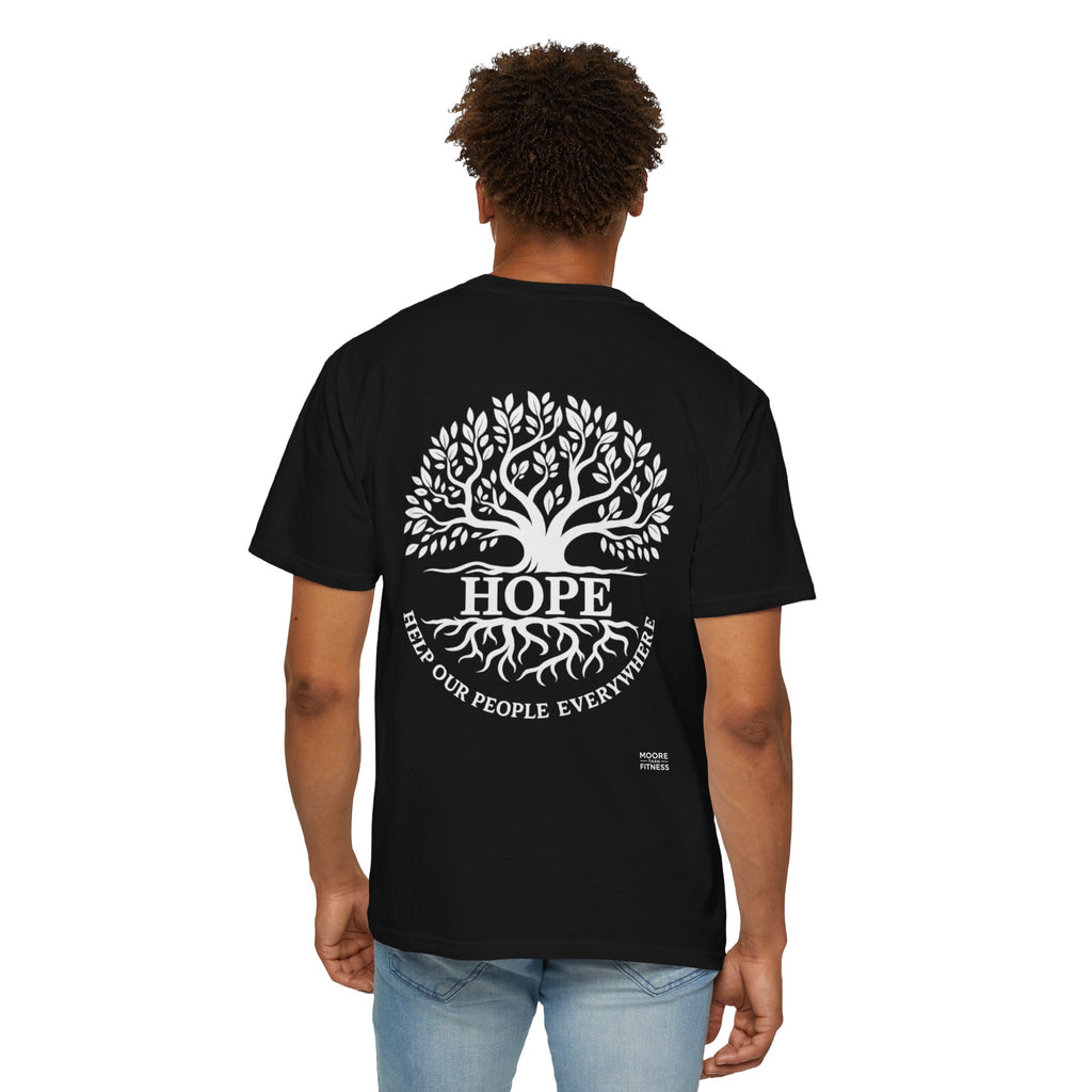 Hope Tree T-Shirt — "Help Our People Everywhere" Comfort Tee