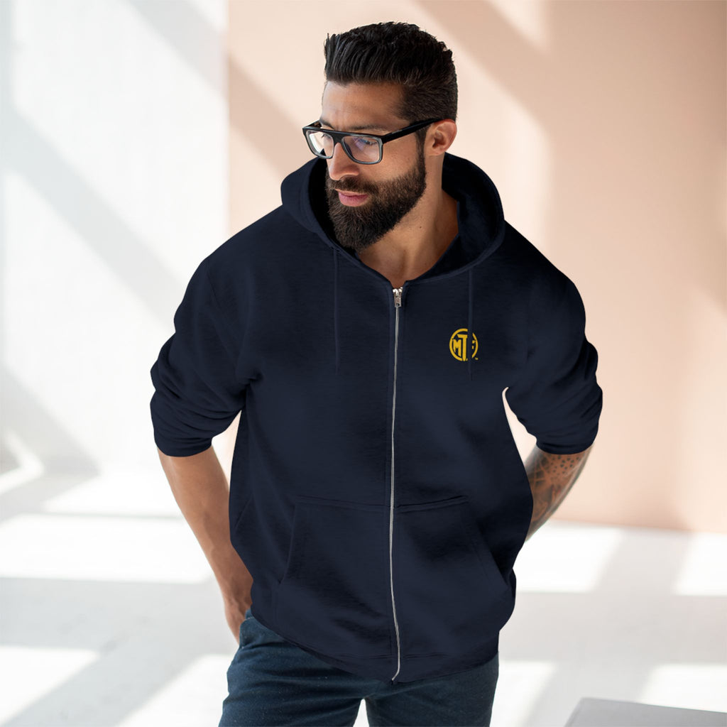 Move With Purpose Zip Hoodie — Moore Than Fitness Logo Fitness Hoodie